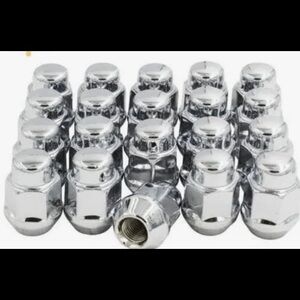 New! “Coyote” Chrome M14 x 1.5 Cone Seat Bulge Acorn Closed End Lug Nut. Pack 20